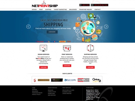 Netprintship Website Homepage