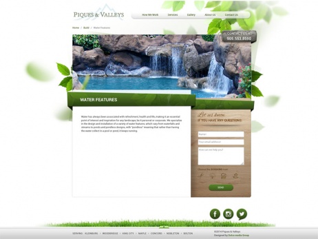 piques and valleys build water features gallery