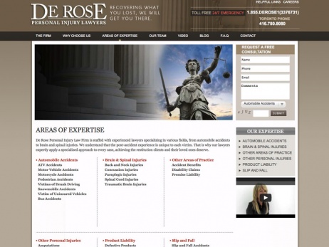 De Rose Personal Injury Lawyers - Our Expertise
