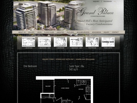 Grand Palace Condominiums - Floor Plan Page