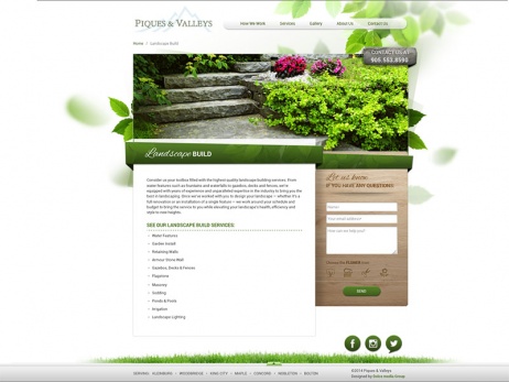 piques and valleys landscape build gallery