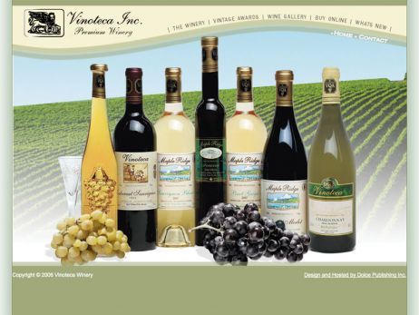 Web design Toronto —  Vinoteca Inc. Premium Winery