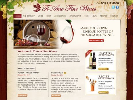 Ti Amo Fine Wines Home Page